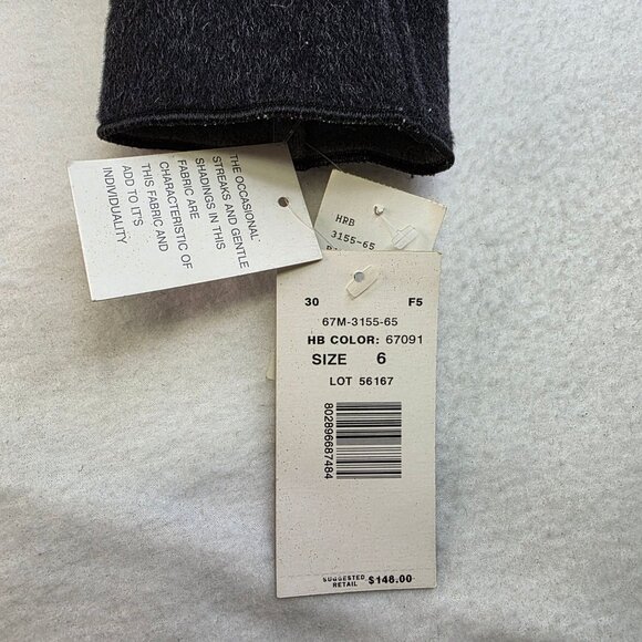 Harvé Benard Womens Size 6 Wool-Blend Button-Up Jacket Pockets Deadstock - Picture 7 of 8